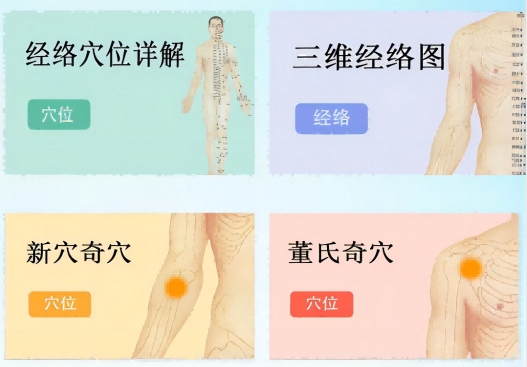 子午经络APP界面展示七